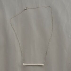 Nordstrom Silver Bar Necklace